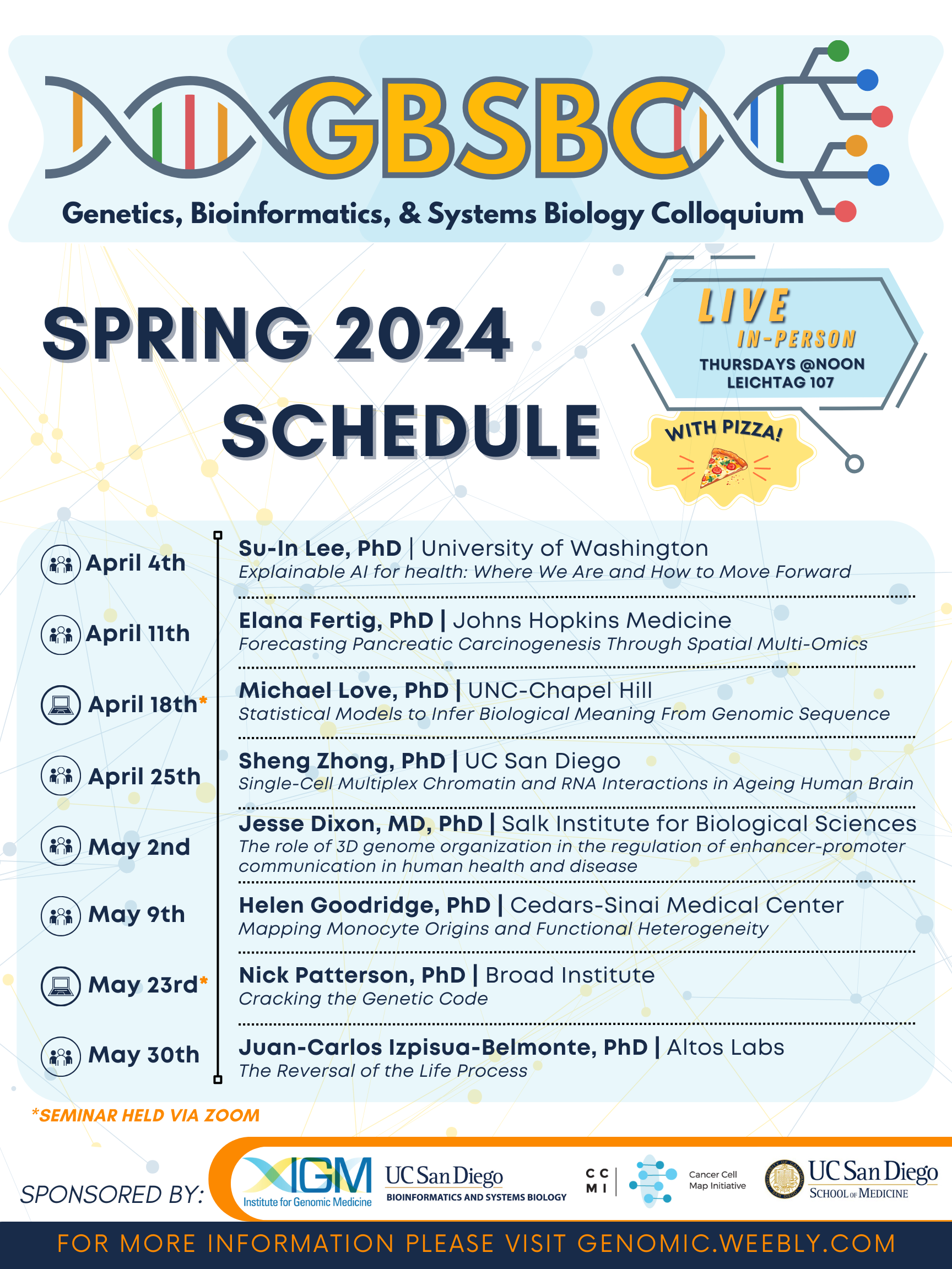 Spring 2024 Schedule